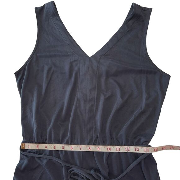 Sigrid Olsen Modal Blend Wide Leg Jumpsuit Romper Rayon Blend Size Medium Blue - Picture 8 of 14